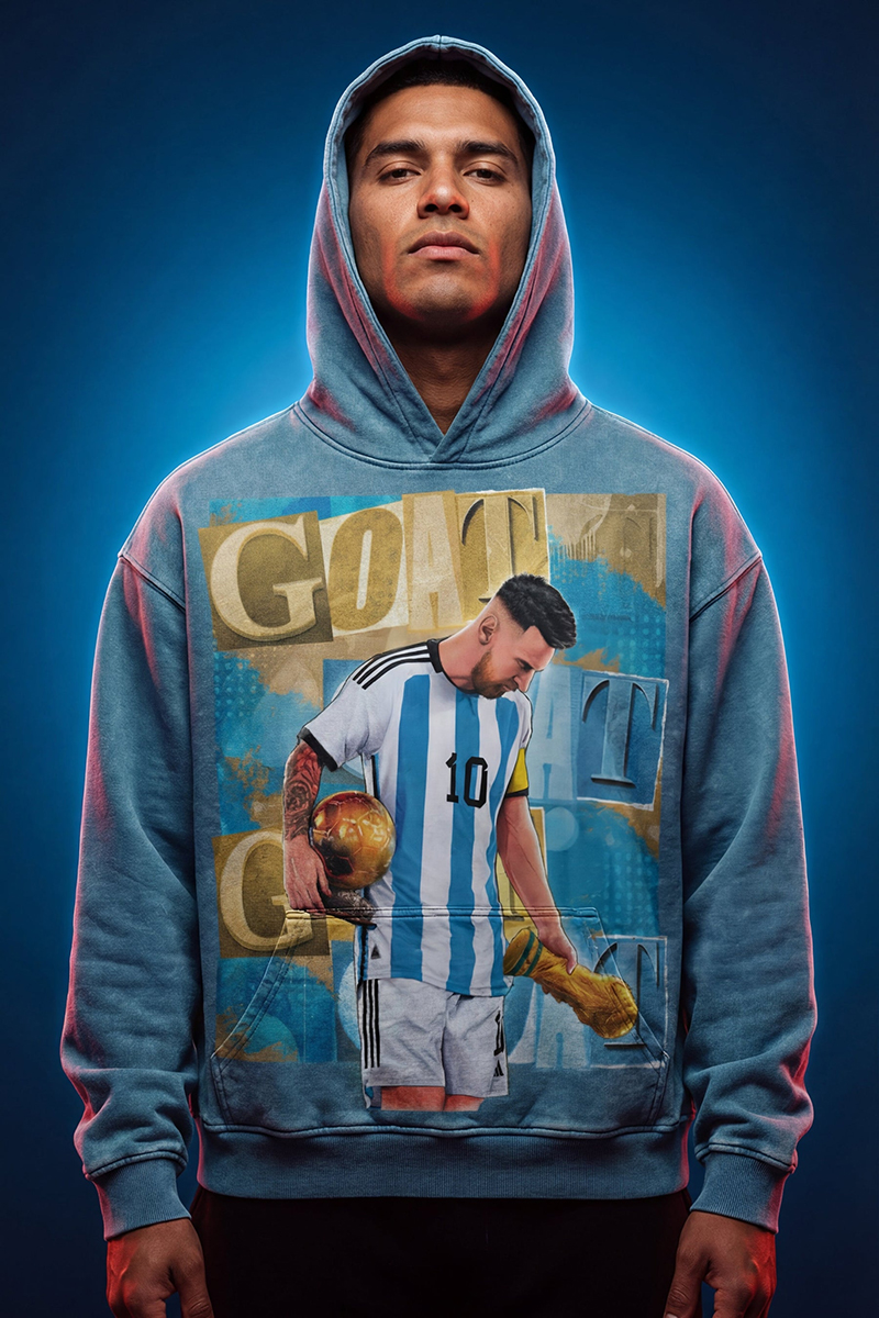Sudadera con capucha edición Messi x GOAT