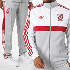 Chándal Adidas Originals 3 Stripes Liverpool FC KG2901 KG2902 Blanco Gris Rojo