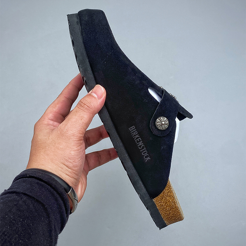 Sandalias Birkenstock × Chrome Hearts negro - Imagen 3