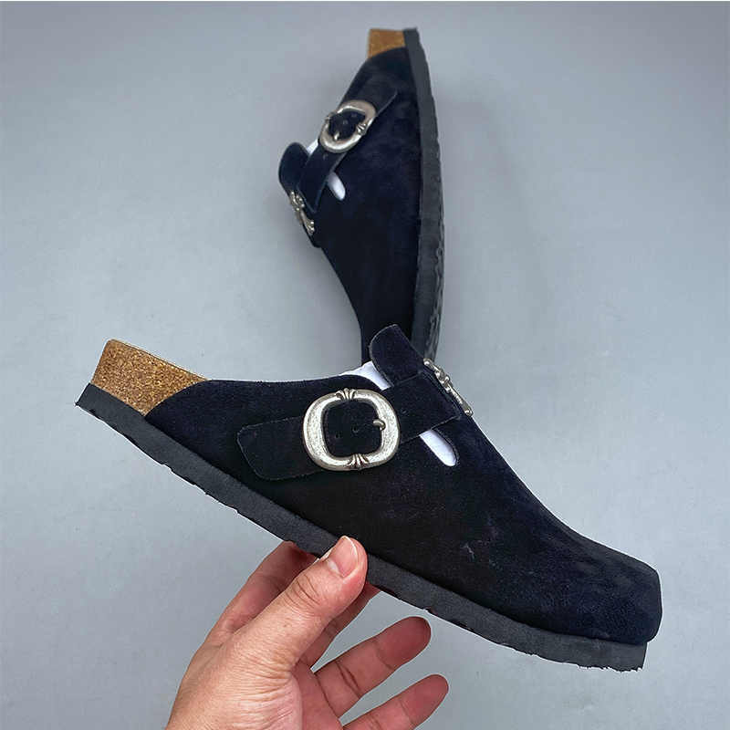 Sandalias Birkenstock × Chrome Hearts negro - Imagen 4