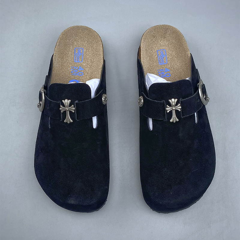Sandalias Birkenstock × Chrome Hearts negro - Imagen 5