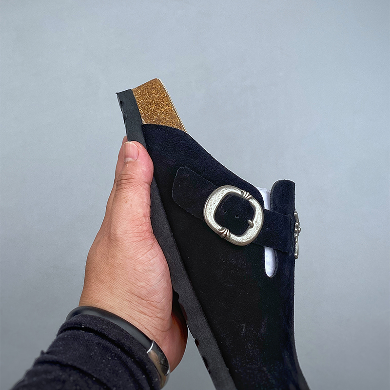 Sandalias Birkenstock × Chrome Hearts negro - Imagen 6