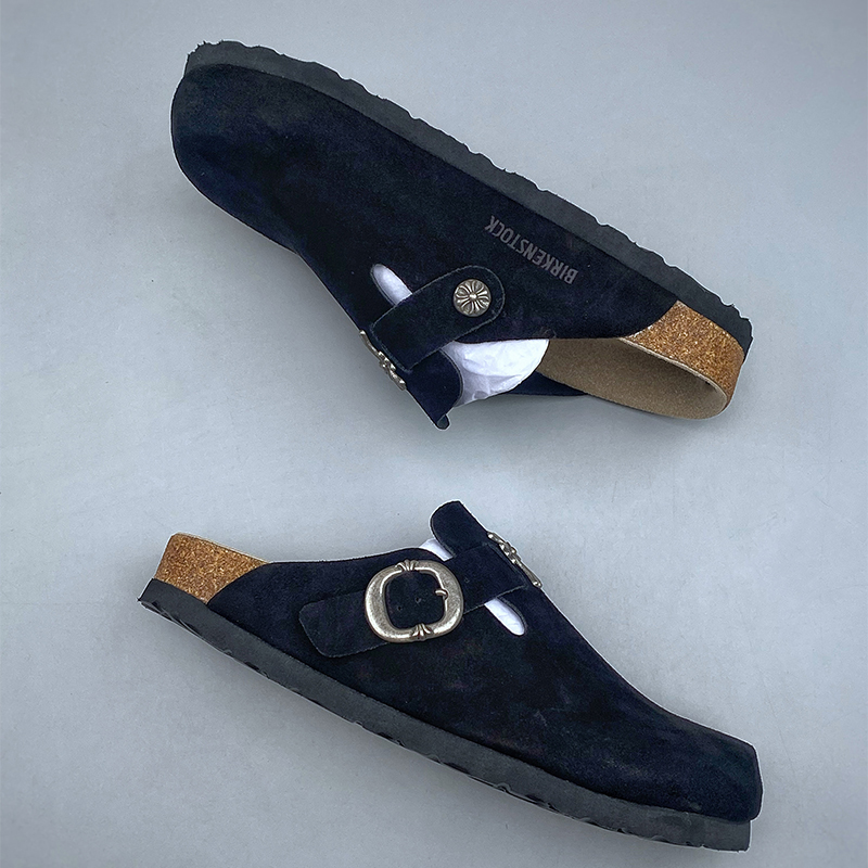 Sandalias Birkenstock × Chrome Hearts negro - Imagen 9