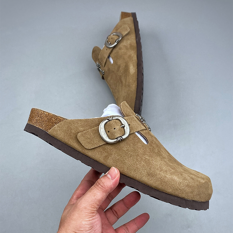Sandalias Birkenstock × Chrome Hearts marrón - Imagen 5