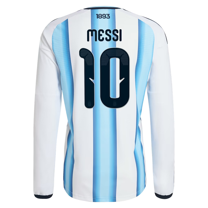 Camiseta auténtica de local de Argentina adidas 2026 - Manga larga con estampado de Messi 10 - Imagen 3