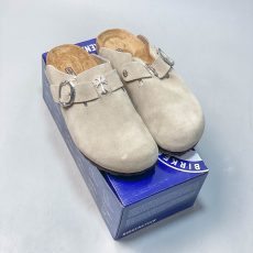 Sandalias Birkenstock × Chrome Hearts Beige