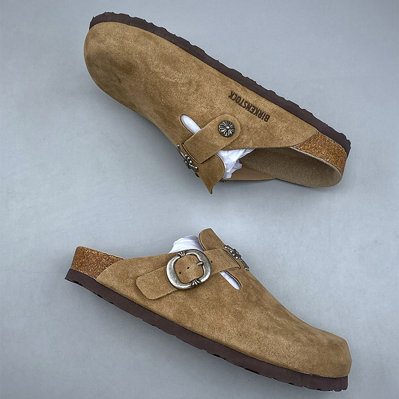 Sandalias Birkenstock × Chrome Hearts marrón - Imagen 9