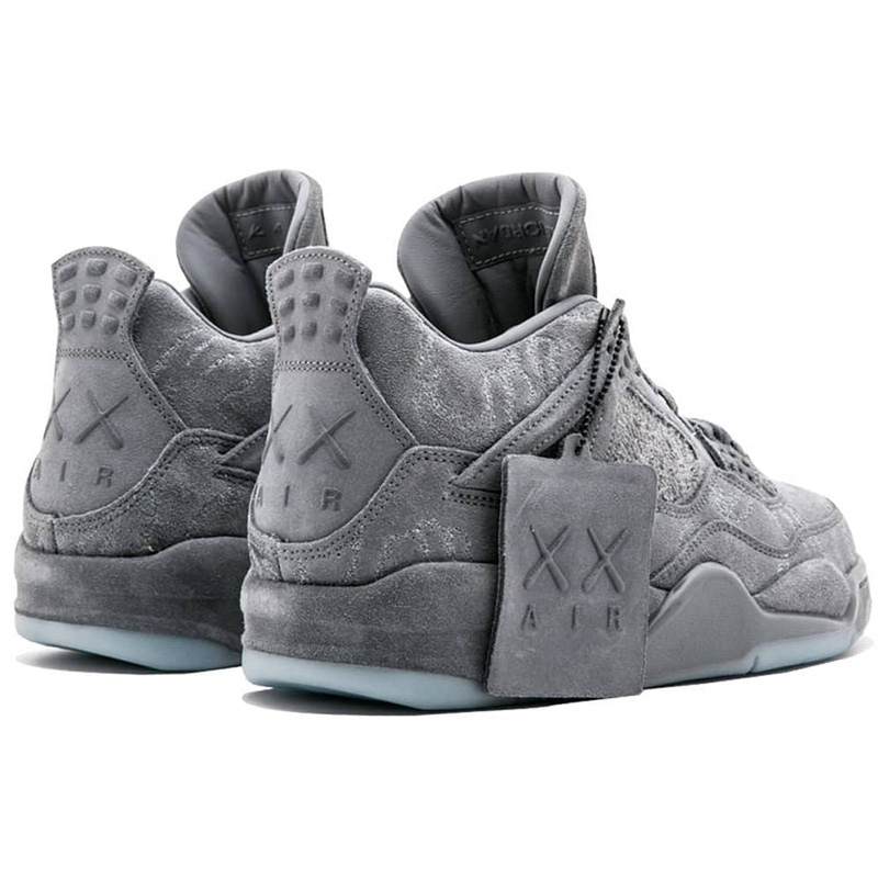 Zapatillas Nike Jordan 4 x Kaws grises - Imagen 7