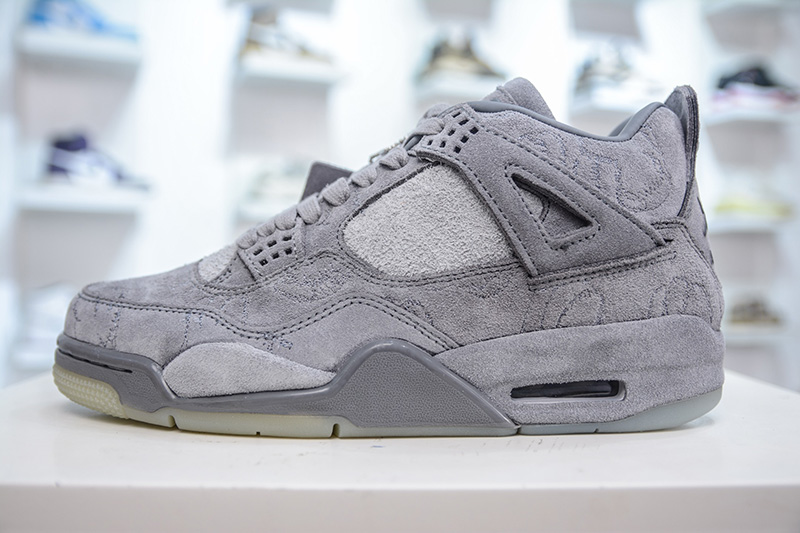Zapatillas Nike Jordan 4 x Kaws grises - Imagen 8