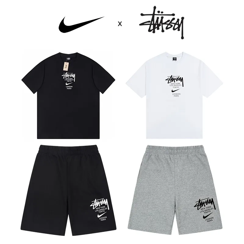 Chándal de la colaboración Nike x Stüssy (camiseta + pantalón corto)